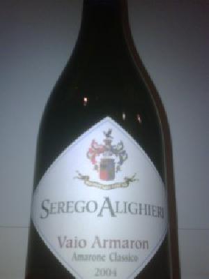 Serego Alighieri Vaio Amaron 2004 Sponken